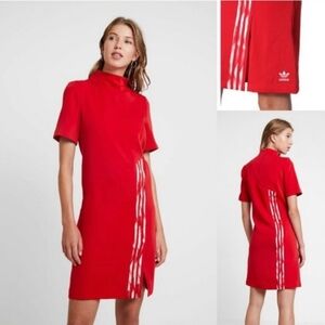 Women's Adidas Originals Danielle Cathari Red Mock Neck Dress | Size: M